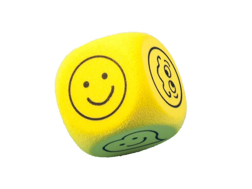 Koplow Games Dobbelsteen Emoties In Kleur Geel