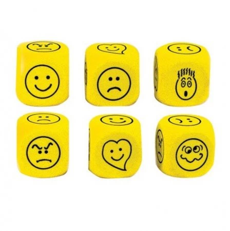 Koplow Games Dobbelsteen Emoties In Kleur Geel - Afbeelding 3