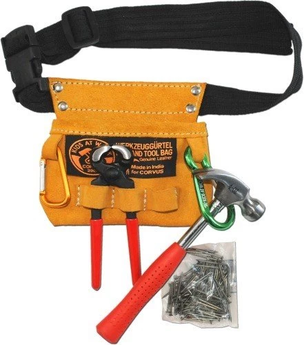 Kids At Work Kindergereedschap Kleine Gereedschapsgordel 01 Voor Kinderen Onder 9 Jaar