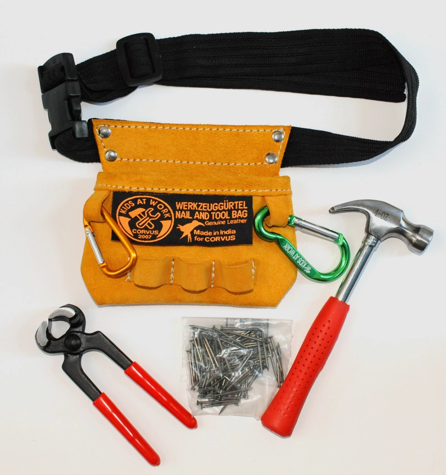 Kids At Work Kindergereedschap Kleine Gereedschapsgordel 01 Voor Kinderen Onder 9 Jaar - Afbeelding 3