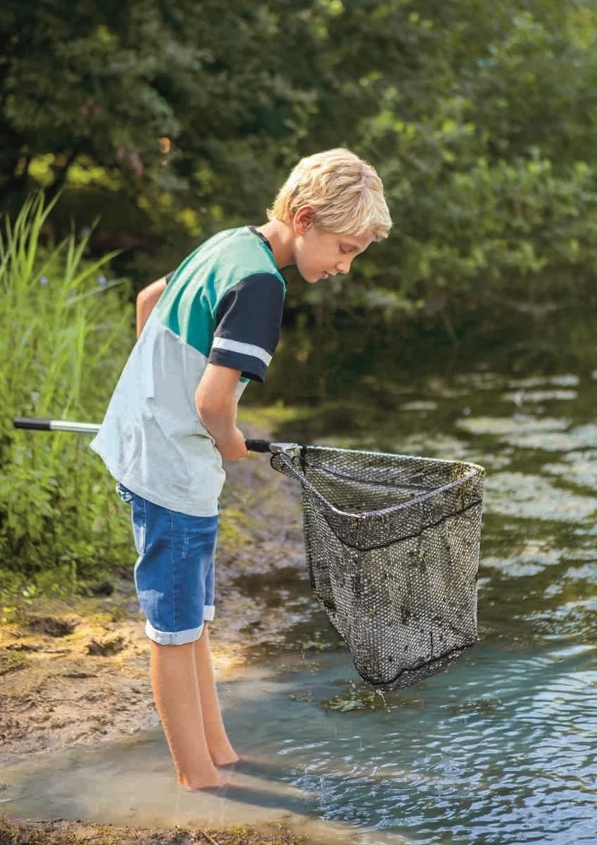 Moses -expeditie Natuur Expeditie Natuur Visnet Met Telscoop Stang