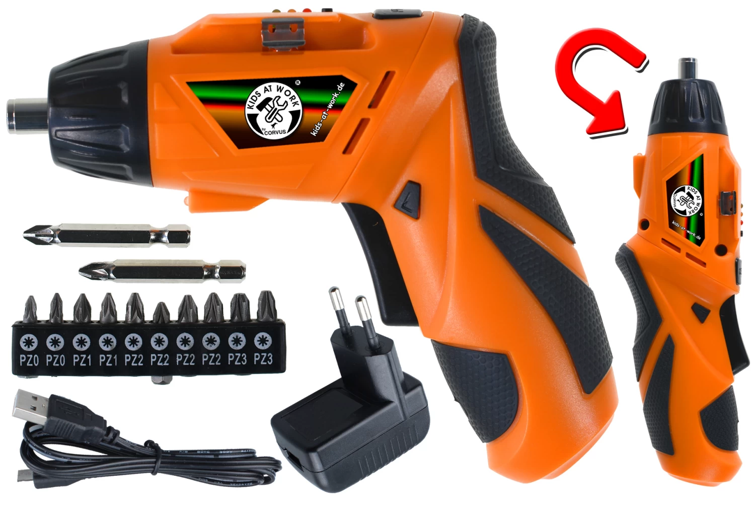Kids At Work Kindergereedschap Kids At Work Accu Verstelbare Schroefboormachine