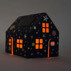 Litogami Zonne-energie Bouwpakketten Litogami Bouwpakket Met Zonnepaneel En Lampje - Huisje Sterren