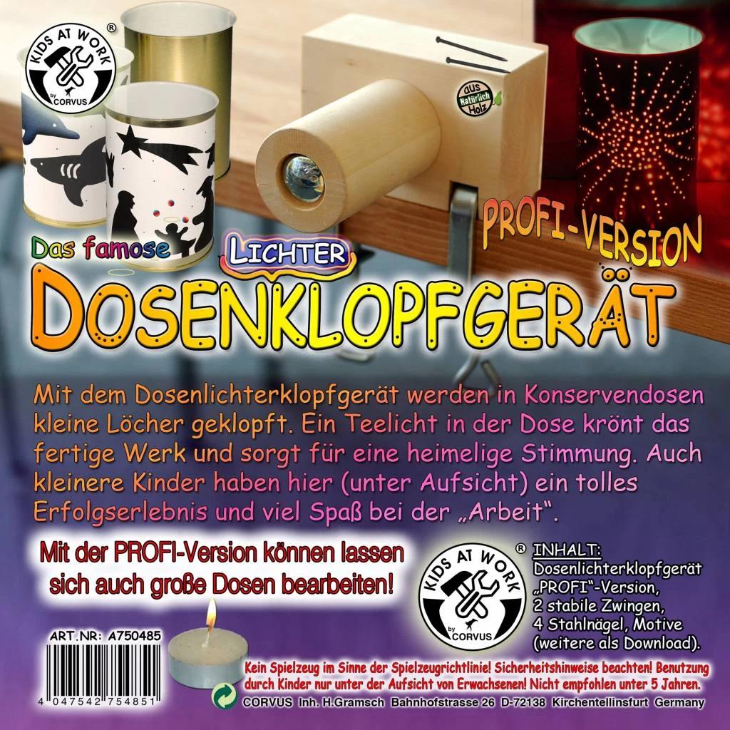 Kids At Work Kindergereedschap Bliklantaarnmaker - Lampionmaker - Afbeelding 3