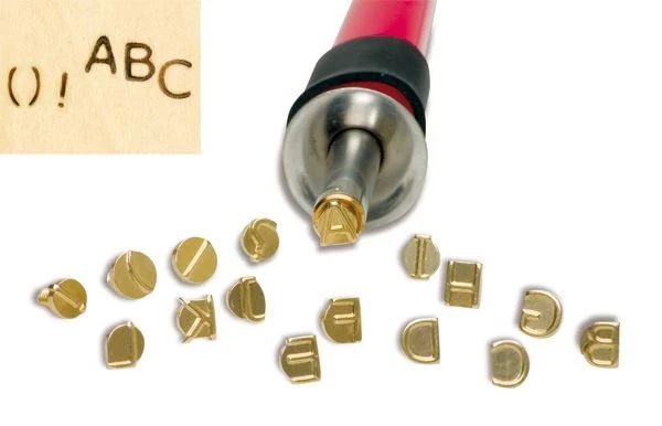 Pebaro Letterstempels ABC Voor Hout Graveren Met Houtbrandpen - Afbeelding 2