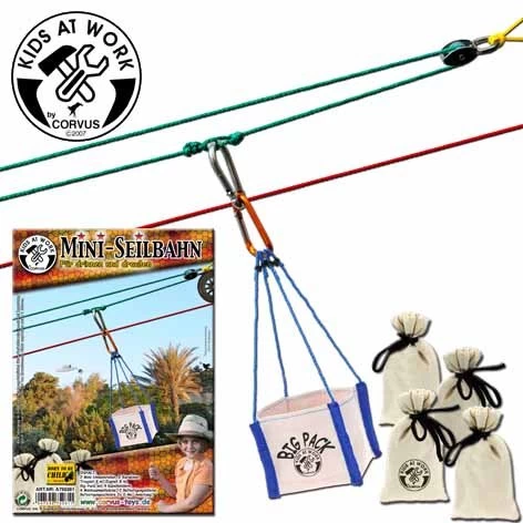 Kids At Work Kindergereedschap Mini Kabel - Overhevelen Met Touwen In Het Klein!