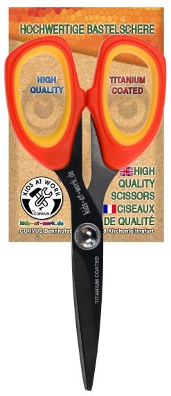 Kids At Work Kindergereedschap Schaar Titanium Gecoat