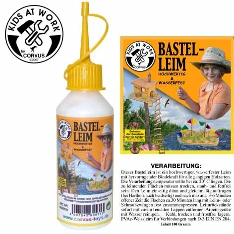 Kids At Work Kindergereedschap Watervaste Houtlijm - Afbeelding 2