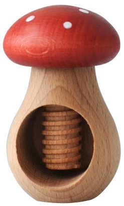 Kids At Work Kindergereedschap Kastanjehouder Paddenstoel Rood Met Witte Stippen