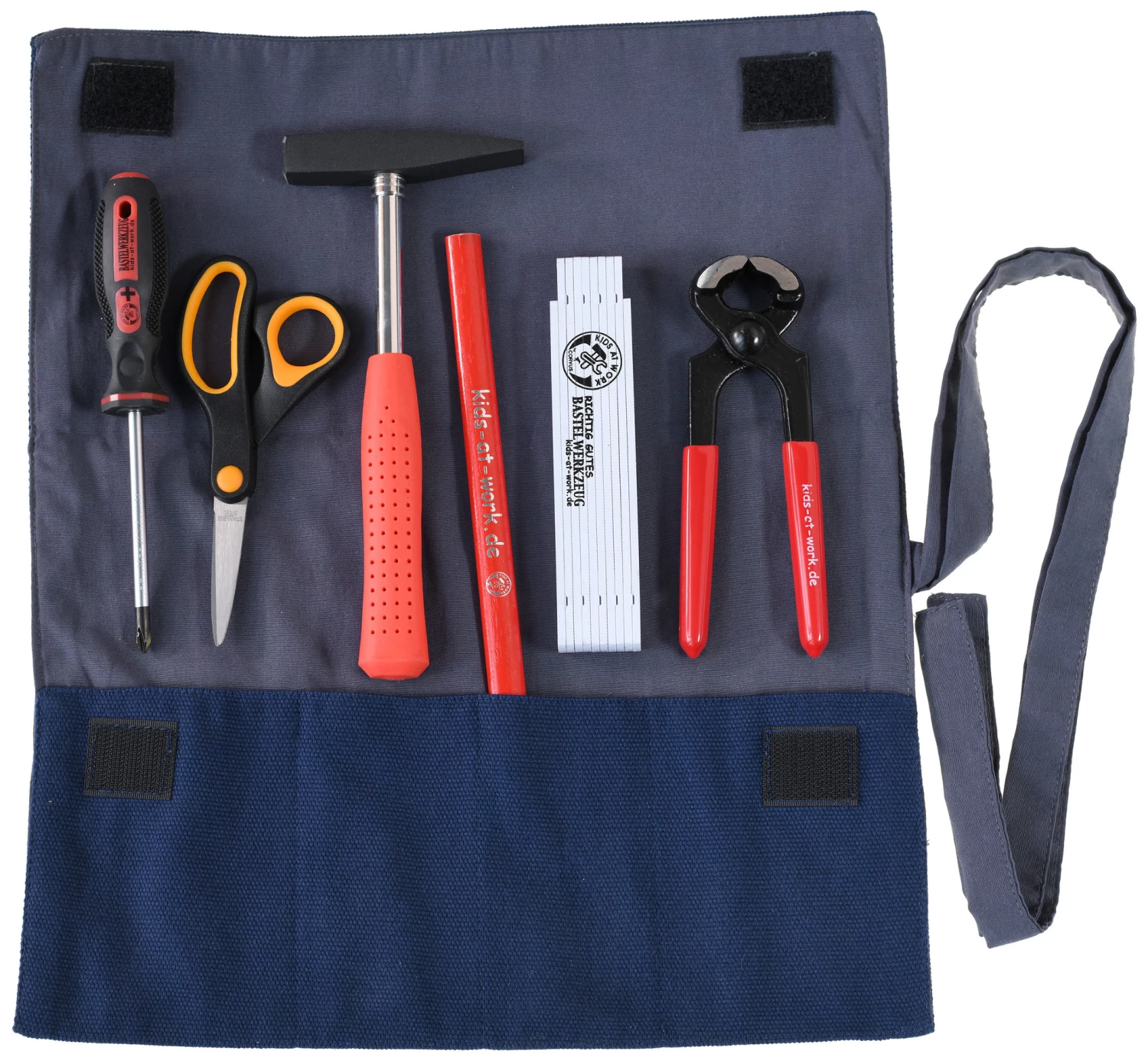 Kids At Work Kindergereedschap Kids At Work Kindergereedschap Etui Gevuld - Klein