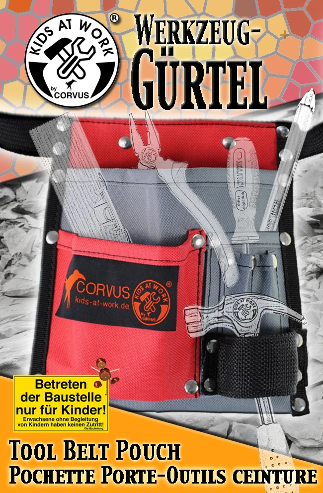 Kids At Work Kindergereedschap Kindergereedschapsgordel Textiel Leeg - Afbeelding 2