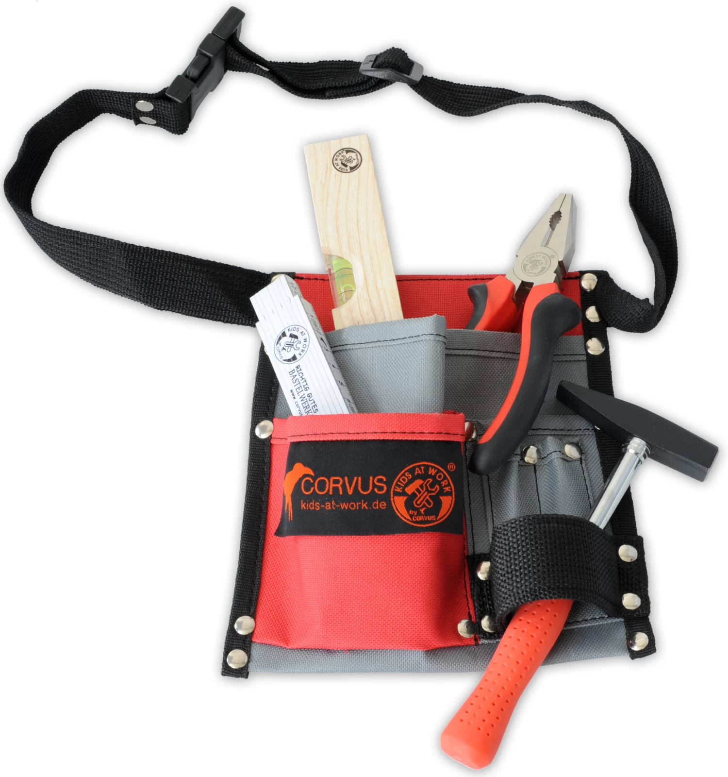 Kids At Work Kindergereedschap Kindergereedschapsgordel Textiel Leeg - Afbeelding 4