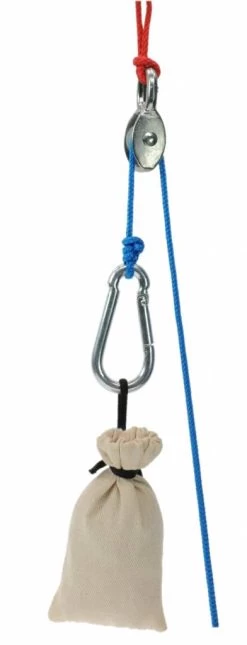 Kids At Work Kindergereedschap Mini Katrol Met Touw En 2 Zakjes