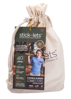 Stick-lets Constructiemateriaal Voor Binnen En Buiten Stick-lets Camouflage Schoolset Set 40 Stuks