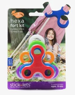 Stick-lets Constructiemateriaal Voor Binnen En Buiten Hexa Kit, Een Starter Set Met 6 Stick-lets