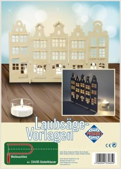 Pebaro Gevelhuisjes Figuurzagen Vanaf Een A4 Multiplex Plaat.