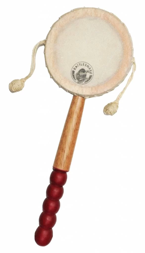 Rattlesnake Van Corvus Toys Handtrommel Met Twee Knoopjes