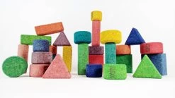 KORXX Kurk Blokken Form C Mix - 28 Gekleurde Kurk Bouwvormen