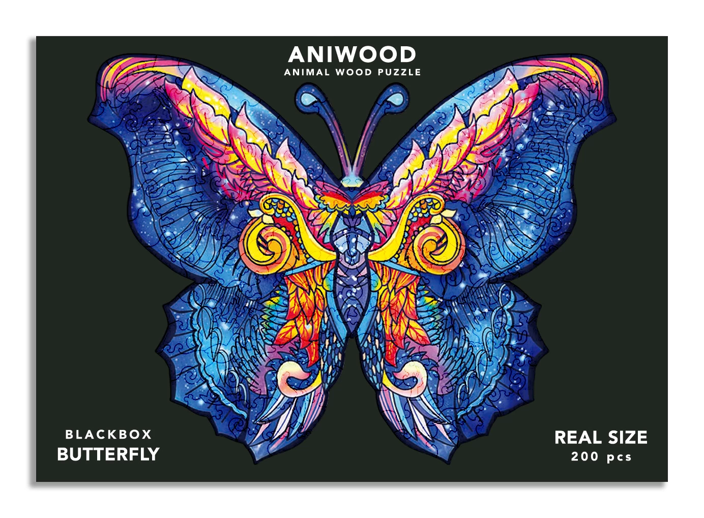 Aniwood Aniwood Puzzle Butterfly Large - Afbeelding 2