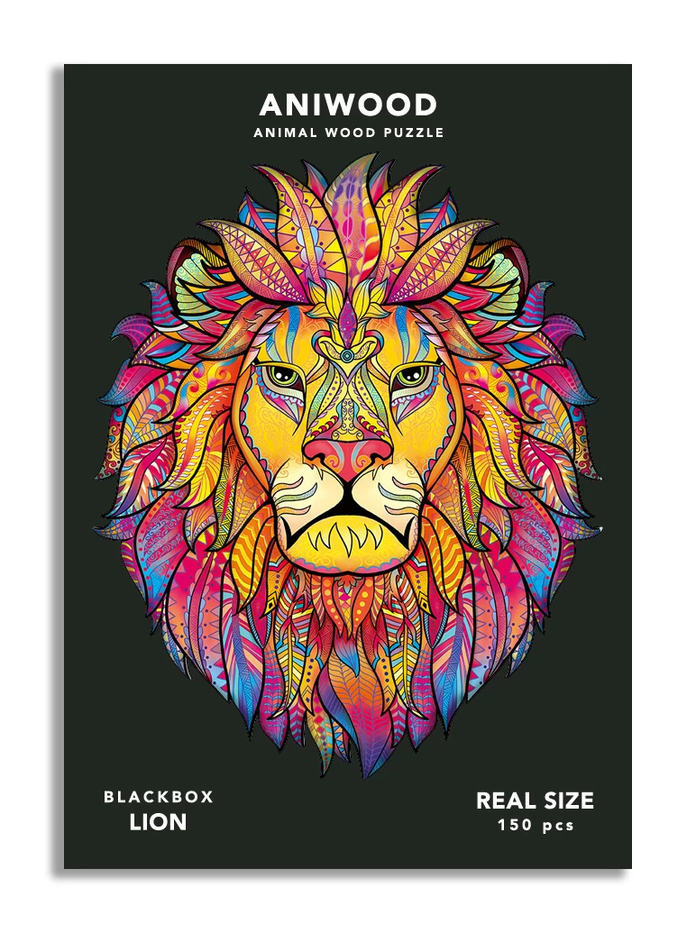 Aniwood Aniwood Puzzle Lion Medium - Afbeelding 5