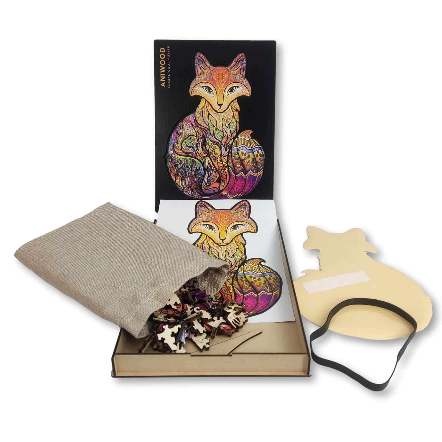 Aniwood Aniwood Puzzel Vos Small - Afbeelding 3