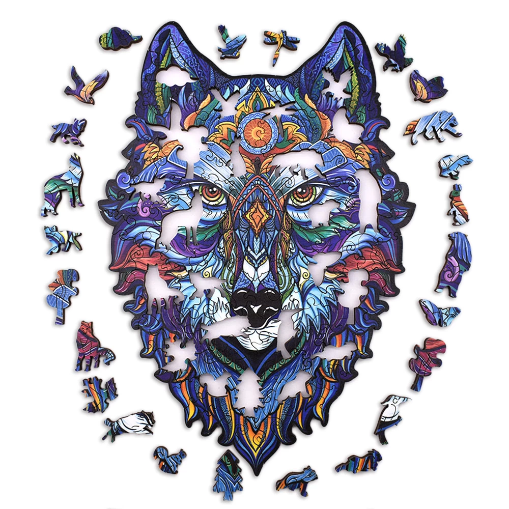 Aniwood Aniwood Puzzle Wolf Medium - Afbeelding 2