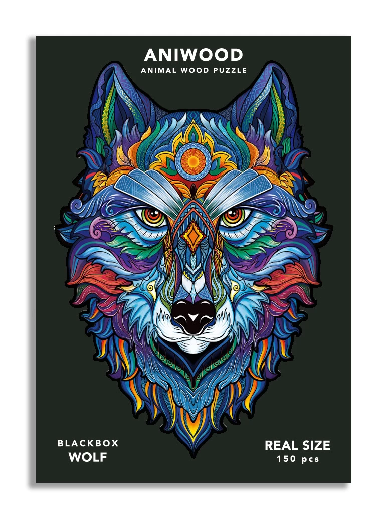 Aniwood Aniwood Puzzle Wolf Medium - Afbeelding 5