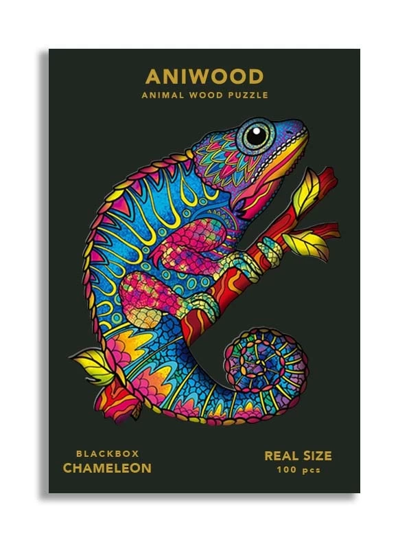 Aniwood Aniwood Puzzle Chameleon Small