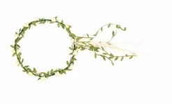 VAH - Spielzeugmanufaktur - Kinderspeelgoed Uit Historische Tijden Hoofdkrans Bloemen Ecru