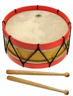 Rattlesnake Van Corvus Toys Kindertrommel Met Natuurvel En Houten Stokjes