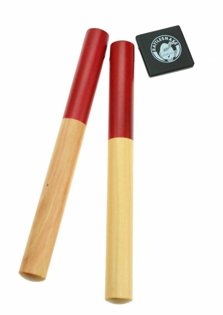 Rattlesnake Van Corvus Toys Paar Klankstokjes - Claves - Afbeelding 2