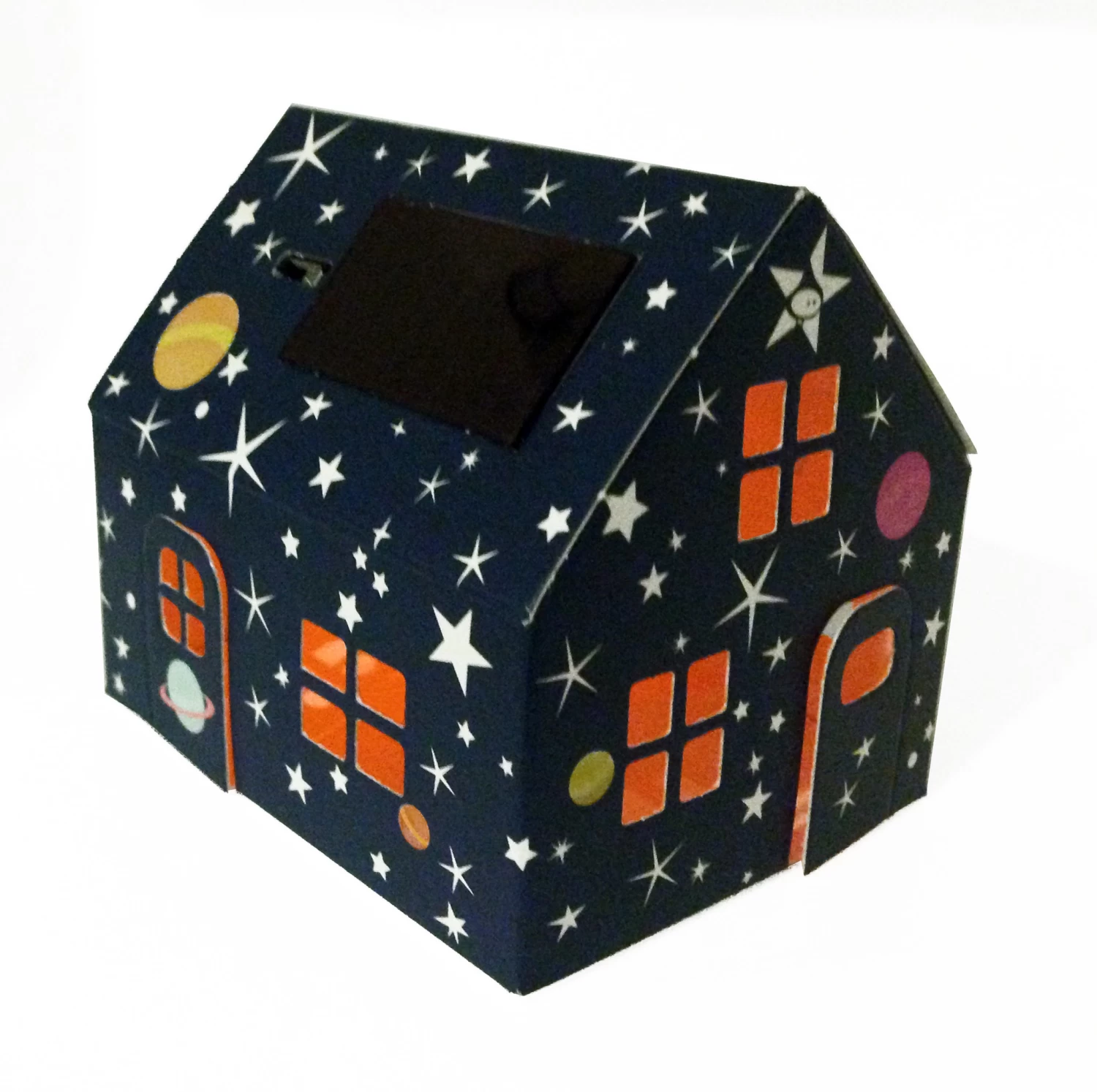 Litogami Zonne-energie Bouwpakketten Litogami Bouwpakket Met Zonnepaneel En Lampje - Huisje Sterren - Afbeelding 5