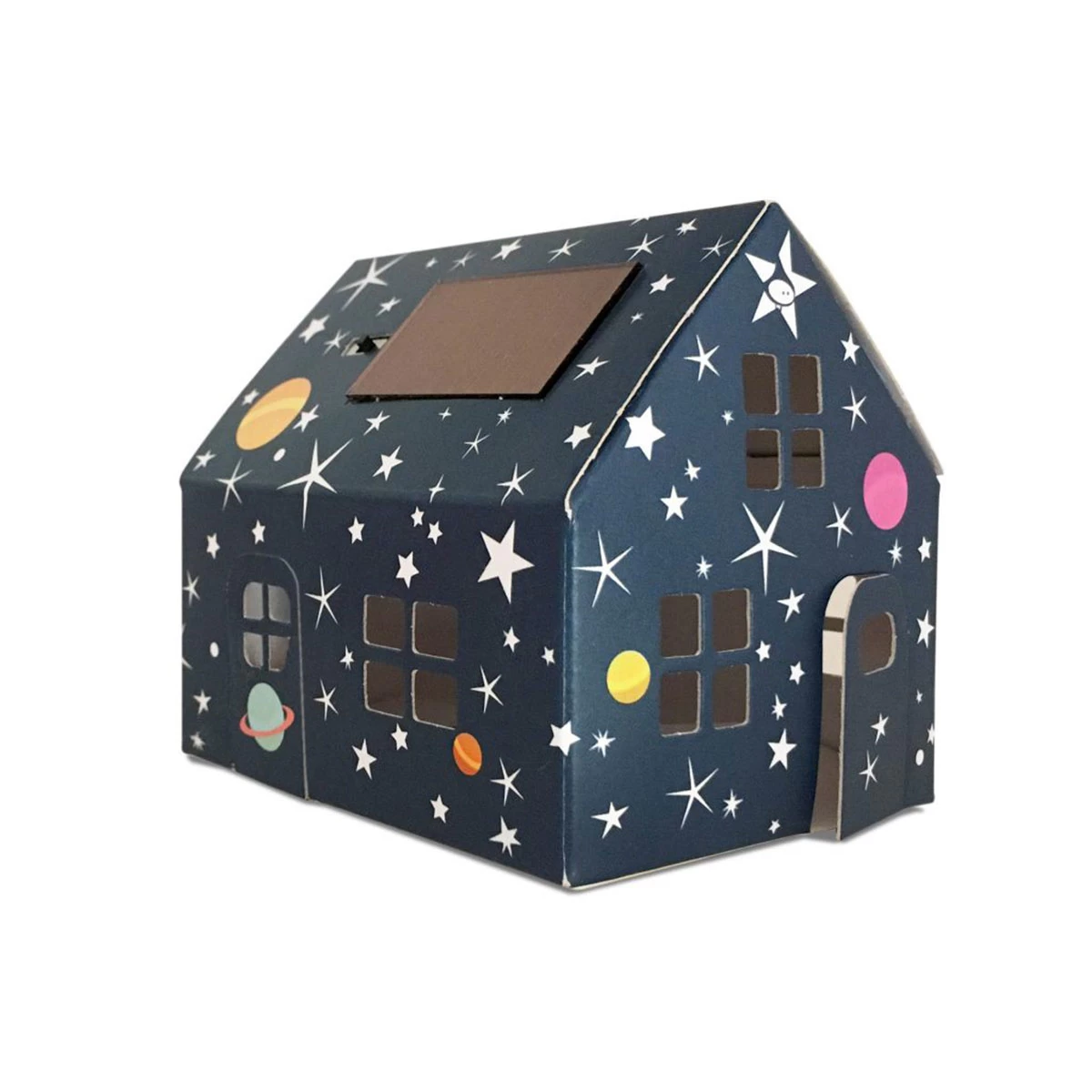 Litogami Zonne-energie Bouwpakketten Litogami Bouwpakket Met Zonnepaneel En Lampje - Huisje Sterren - Afbeelding 6