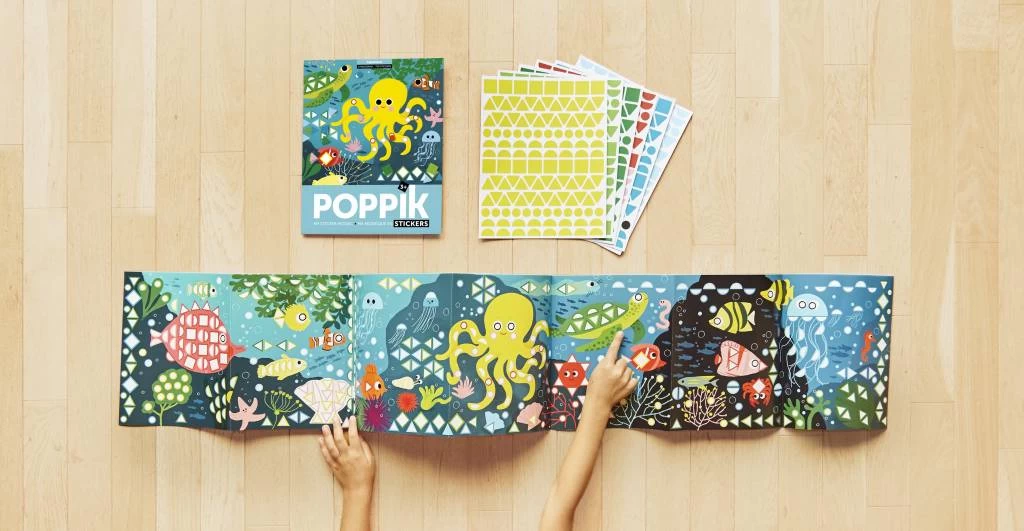 Poppik Poppik Stickerpanorama Mozaiek - Aquarium - Afbeelding 2