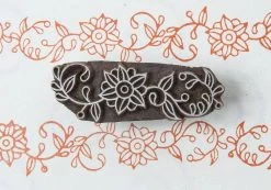 Blockwallah Blokstempel Floral Border - Rand Bloemen