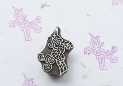 Blockwallah Blokstempel Beautiful Unicorn - Mooie Eenhoorn