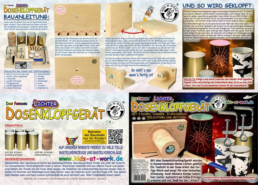 Kids At Work Kindergereedschap Complete DIY Set Voor Lantaarn Maken - Afbeelding 2