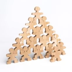 Flockmen Flockmen Houten Bouwspeelgoed 16 Stuks