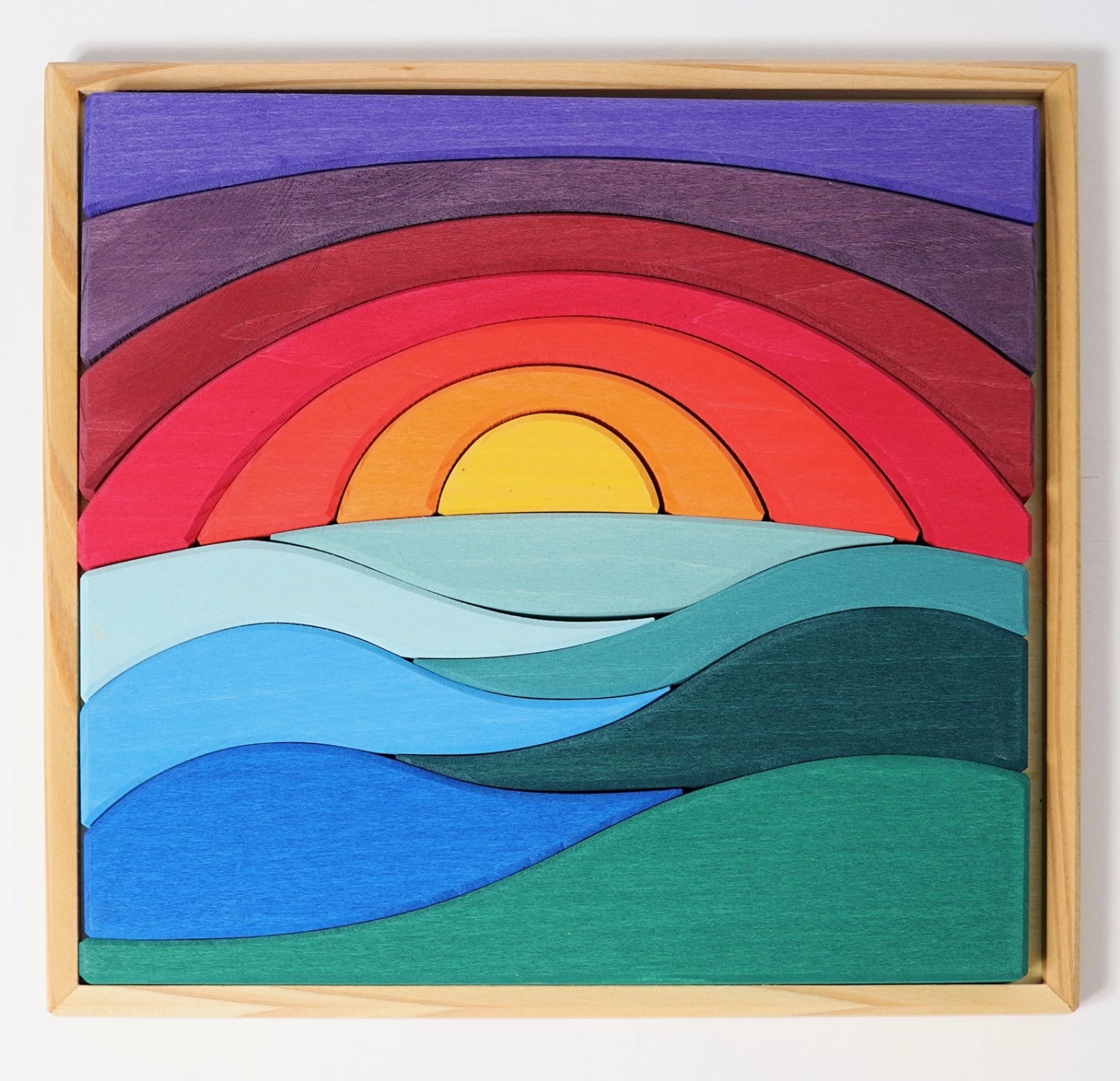 Grimms Landschapspuzzel - Horizon Met Verschillende Kleuren En Vormen