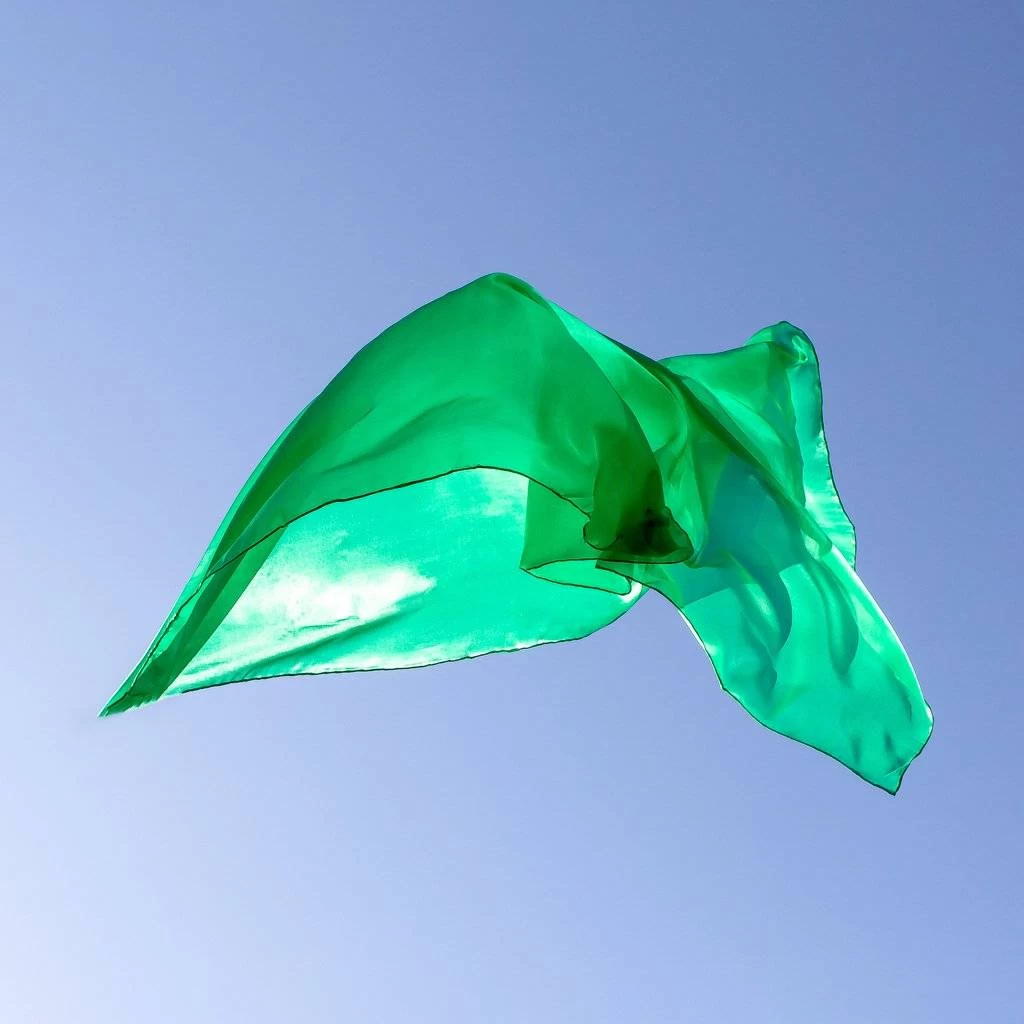 Sarah's Silks Speelzijde Sarah's Silks Smaragdgroene Zijde - Afbeelding 2