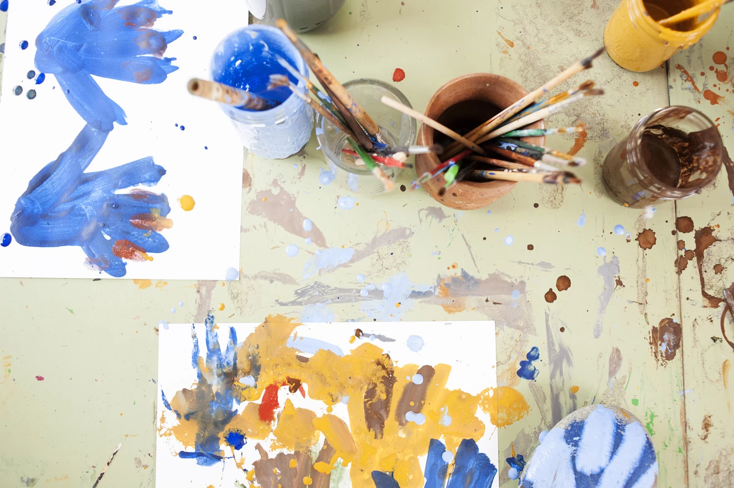 Natural Earth Paint Natuurlijke Kinderverf En Kunstverf Ecologische Waterverf Of Kinderverf - Zwart - Afbeelding 4