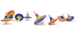 Mader Houten Tollen Mader Tol Ralley Regenboog Groot