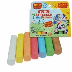 Kids At Work Kindergereedschap Stofvrij En Eco Stoepkrijt In Mooie Kleuren