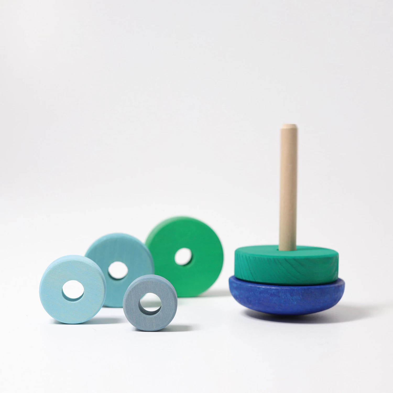 Grimms Kleine Stapeltoren Blauw En Groen Tinten - Afbeelding 4