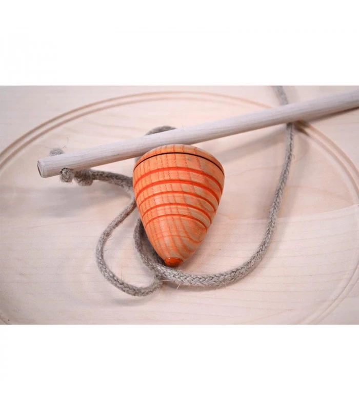 Mader Houten Tollen Ouderwetse Handgemaakte Zweeptol - Afbeelding 3