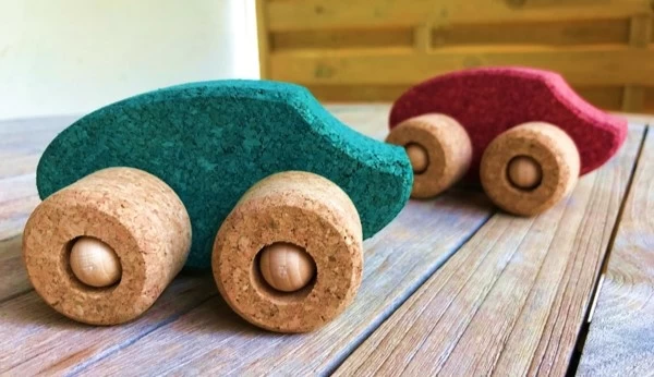 KORXX Kurk Blokken Korxx Duck Car C Red Van Kurk - Afbeelding 2