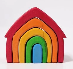 Grimms Houten Huis In Primaire Kleuren Voor Jonge Kinderen