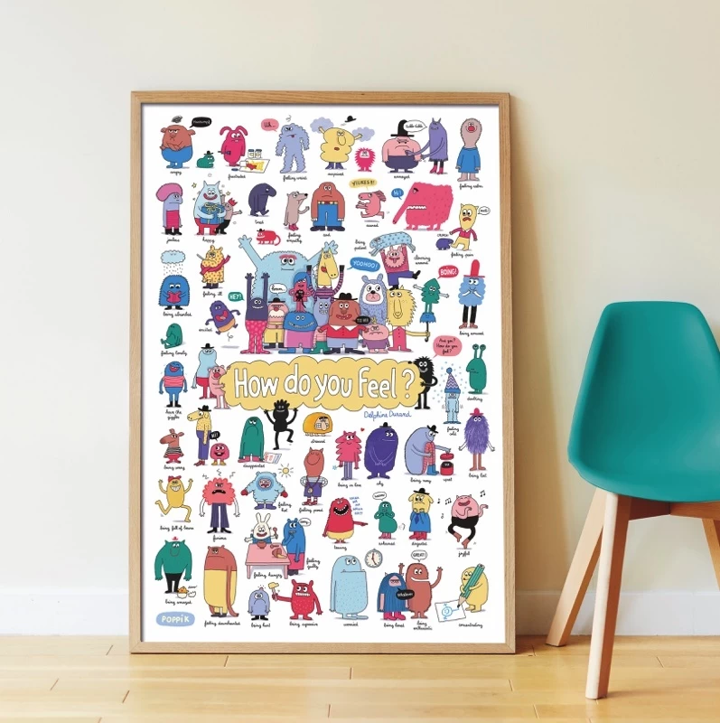 Poppik Poppik Discovery Stickerposter Emoties - Afbeelding 3