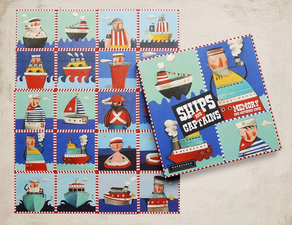 Marbushka Fairtrade Spellen Ships And Captains - Zoek De Kapitein Bij Zijn Schip Of Andersom - Afbeelding 2