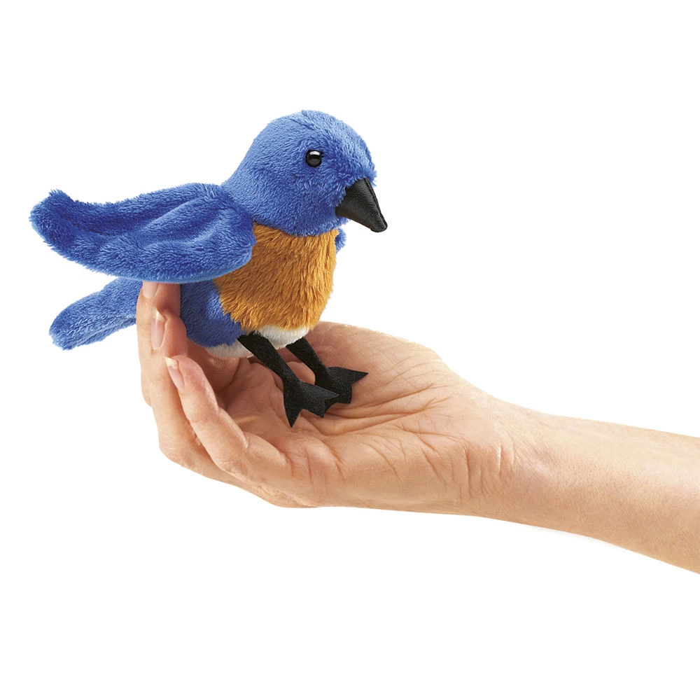 Folkmanis Handpoppen En Poppenkastpoppen Folkmanis Vingerpop Bluebird - Afbeelding 2